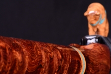 Honduran Rosewood Burl Native American Flute, Minor, Mid G-4, #H19B